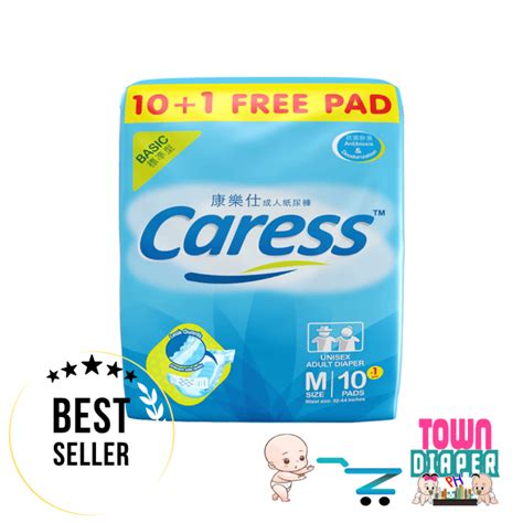 Caress Adult Diaper Basic Medium 10+1 .